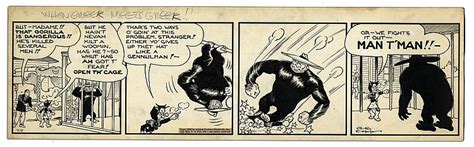 Sold Price Lil Abner Comic Strip From 7 July 1942 Hand Drawn And Signed By Al Capp