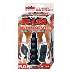Ram Inflatable Vibrating Anal Expander Black Sex Toys Adult Novelties FreeOnes Store