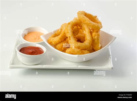 Deep Fried Calamari Rings Stock Photo - Alamy