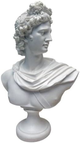 Design Toscano PD72520 Apollo Belvedere Bust Statue 30 Cm Bonded