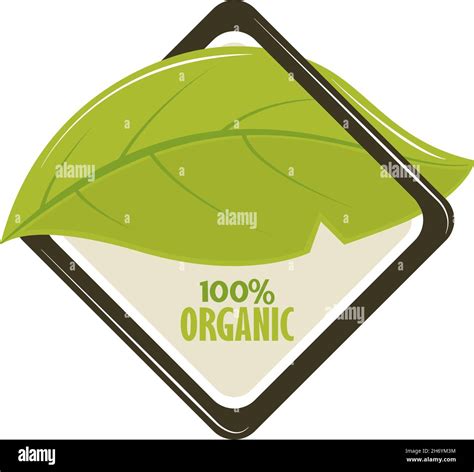 Nature Organic Label Stock Vector Image Art Alamy