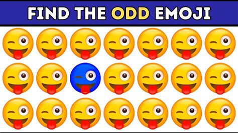 Finden Sie Odd One Out Emoji Quiz Leicht Mittel Schwer Unm Glich