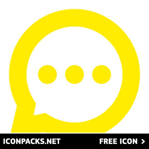 Free Yellow Chat Message Bubble Svg Png Icon Symbol Download Image