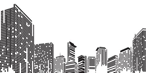 Premium Vector Cityscape On White Background Building Perspective