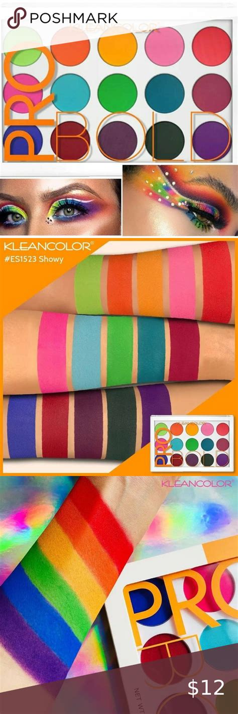 Klean Color Pro Bold Pressed Pigment Palette Eye Shadow New Eyeshadow