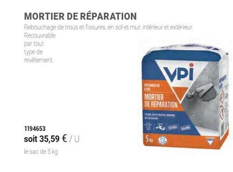 Promo Mortier De Réparation chez SAMSE iCatalogue fr