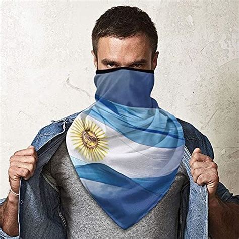 Bandera de Argentina 4 Máscara facial multifuncional deportiva