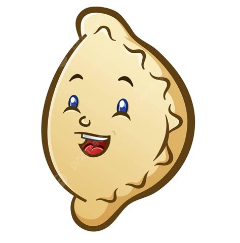 Happy Smiling Pierogi Cartoon Character Pierogi Mashed Potato Dumpling Vector, Pierogi, Mashed ...