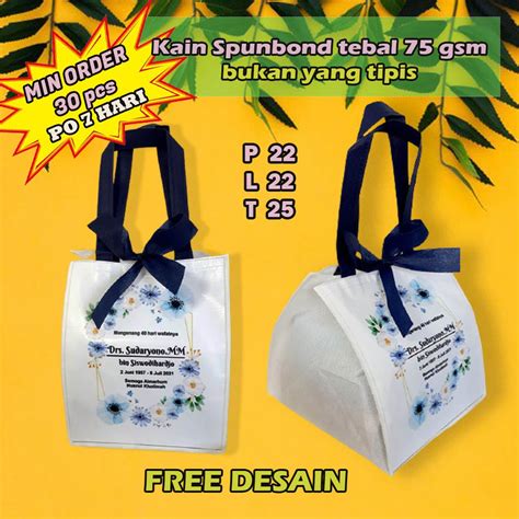Jual Tas Tahlilan Wafat Kematian 100 Hari 40 Hari 1000 Hari Pita Tali