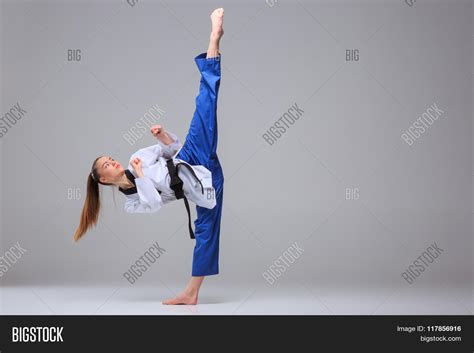 Karate Girl Black Belt Image And Photo Free Trial Bigstock