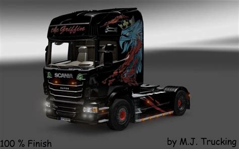 Ets Scania The Griffin V Skins Mod F R Eurotruck Simulator