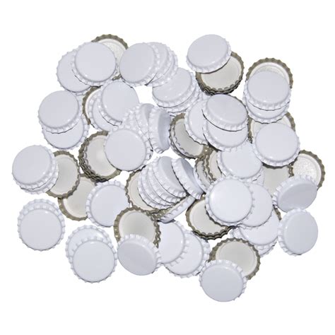 Pack Of 1000 26mm Crown Bottle Caps White Balliihoo