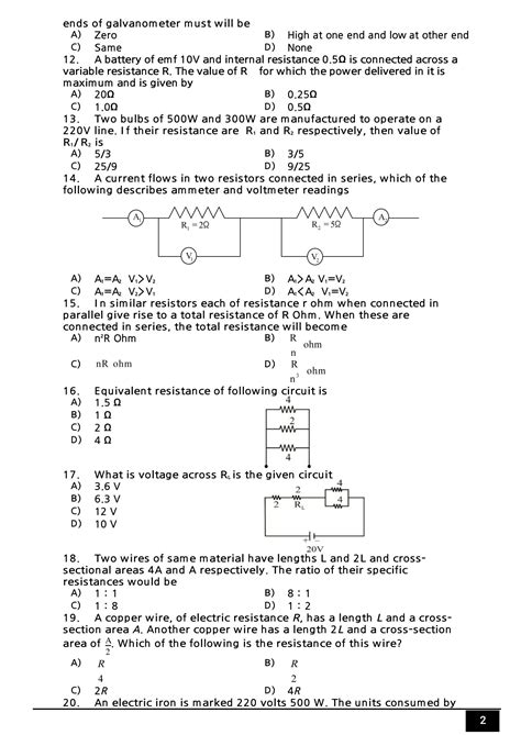 Solution Current Electricity Practice Mcqs For Mdcat Ecat Studypool