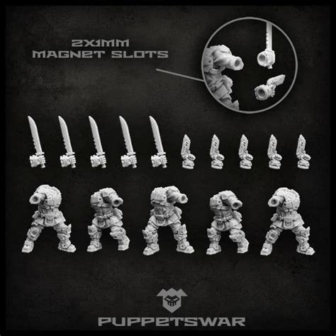 New Trooper Veteran Miniatures From Puppets War - Spikey Bits