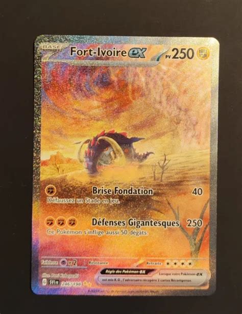 CARTE POKÉMON FORT IVOIRE ex ALTERNATIVE 246 198 Ecarlate Violet