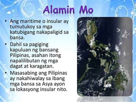 Ap Y Aralin Ang Pilipinas Bilang Isang Bansang Insular Inkay Peralta