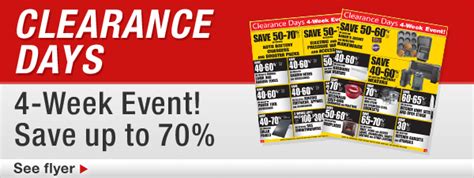 Canadian Tire - Save up to 70% off During Clearance Days