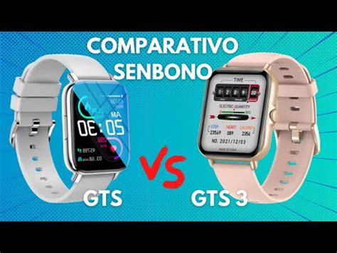 COMPARATIVO SMARTWATCH SENBONO GTS VS SENBONO GTS3 SMARTWATCH BONITO