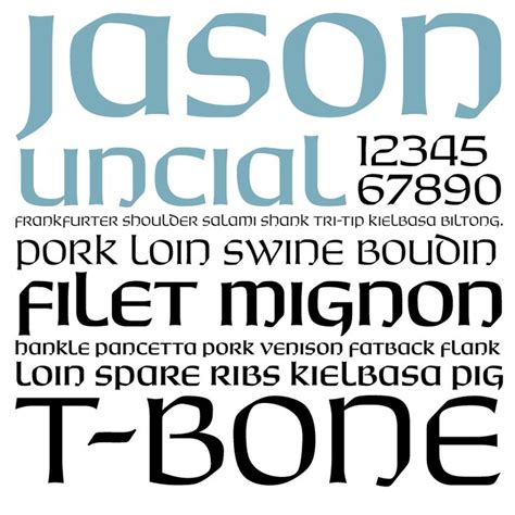 Jason Uncial from URW #fonts #typography | Typography, Typeface, New fonts