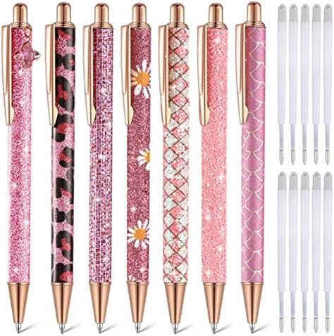 Amazon Zztx Pcs Rose Gold Ballpoint Pens Metal Pen Bling