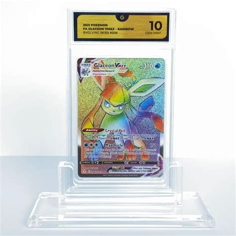 Glaceon Vmax Rainbow FA Evolving Skies 208 203 Graded Catawiki