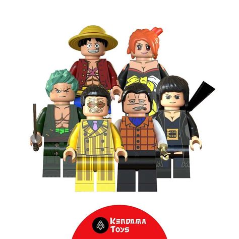 Set De Minifiguras Lego Compatibles One Piece Luffy Etsy Espa A