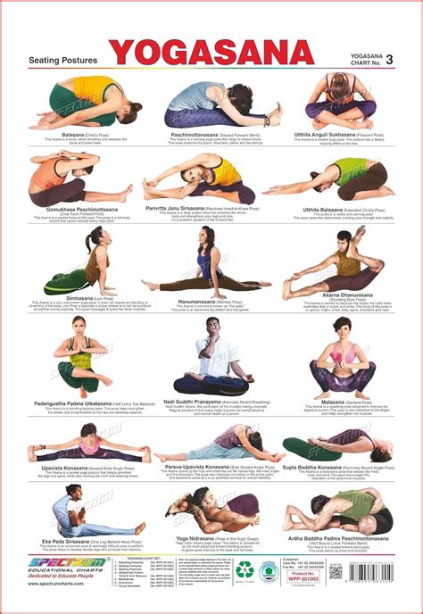 Spectrum Polypropylene Yogasana Seating Postures 2 Chart No 3