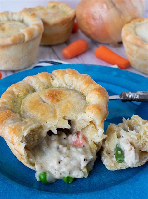 Muffin Tin Chicken Pot Pies Via SweetTeaspoon Chicken Pot Pie