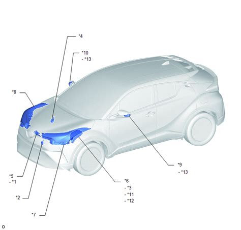 Toyota Ch R Revue Technique Emplacement Des Pieces Constitutives