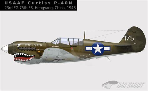 Asisbiz Curtiss P 40N Warhawk 23FG16FS White 175 Hengyang China 1943 0A