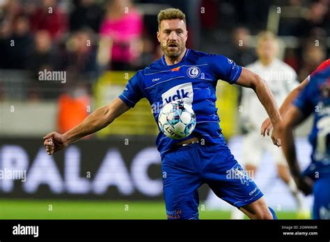 Antwerpen Belgien Oktober Laurent Depoitre Von Kaa Gent W Hrend