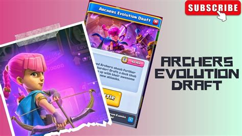 🧬 Archers Evolution Draft 🧬ii New Event Ii Clash Royaleclashroyale Gamingduos Supercell