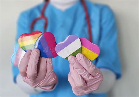 LGBT Pride Month Concept Or LGBTQ Or With Rainbow Colorful Heart Shape For Lesbian Gay
