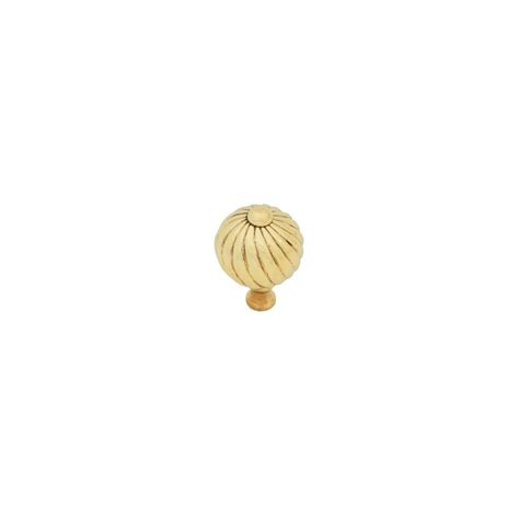 From The Anvil Small Spiral Cabinet Knob Polished Brass