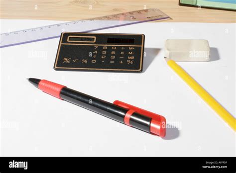 Pocket Calculator Stock Photo Alamy