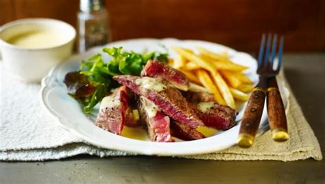 Rump Steak With Béarnaise Sauce And Chips Recipe Bbc Food