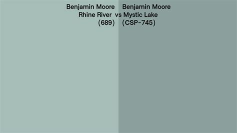 Benjamin Moore Rhine River Vs Mystic Lake Side By Side Comparison