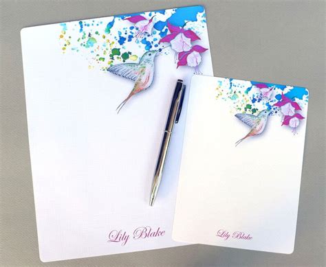 Complete Personalized Stationery Set Letter Writing Set Etsy