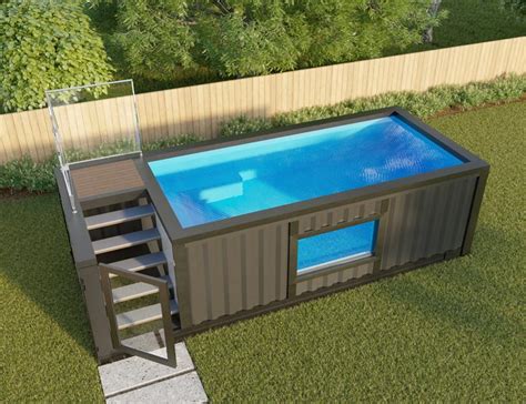 Shipping Container Pools Make Swimming Trendy