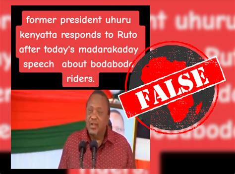 No Former Kenyan President Uhuru Kenyatta Did Not Call His Successor William Ruto A ‘conman