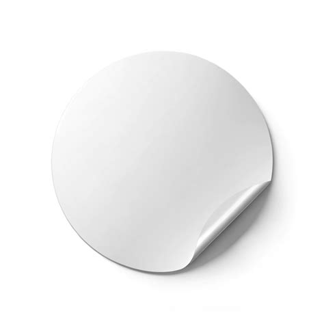 A Clean White Sticker Mockup On White Background Premium Ai Generated