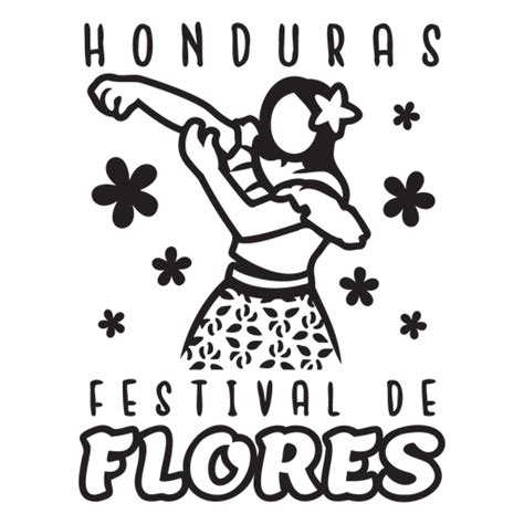 Festival Flores Schlaganfall PNG Und SVG Design Für T Shirts