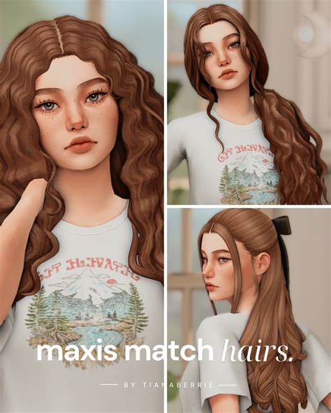 Tianaberrie Best Maxis Match Hairs The Sims 4 Descarga Los