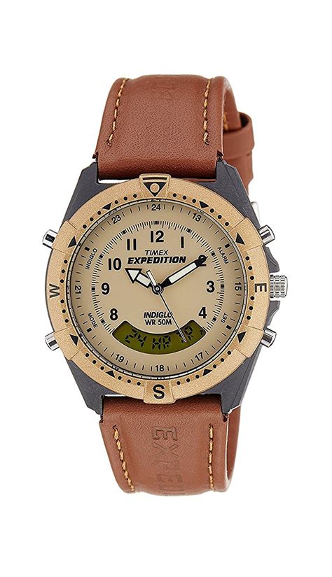 Timex Expedition Analog Digital Beige Dial Men S Watch