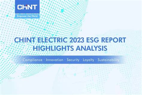 Chint Chint Electric 2023 Esg Report Highlights Analysis Emr Online Ag