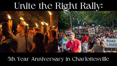 Unite The Right Rally 5th Year Anniversary In Charlottesville Youtube