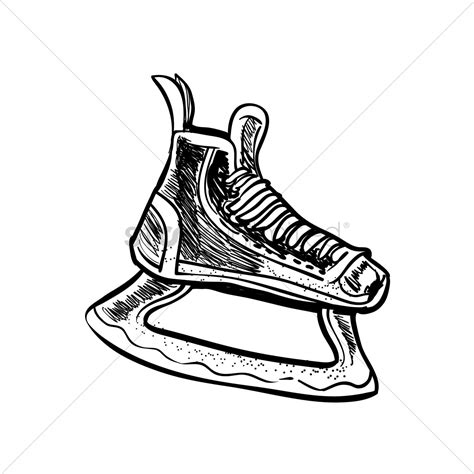 Hockey Skate Drawing Free Download On Clipartmag