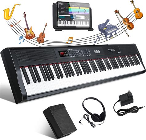 Amazon Fesley Piano Keyboard Keys Bluetooth Full Size Digital