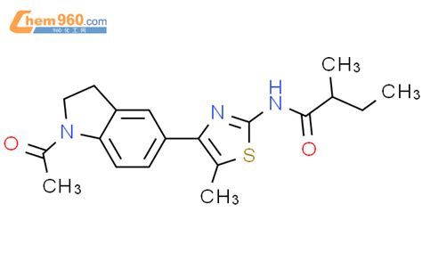 606121 88 4 9ci n 4 1 乙酰基 2 3 二氢 1H 吲哚 5 基 5 甲基 2 噻唑 2 甲基 丁酰胺CAS号