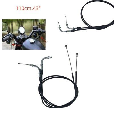 Cm Lengthened Extended Throttle Clutch Cable Wire For Harley